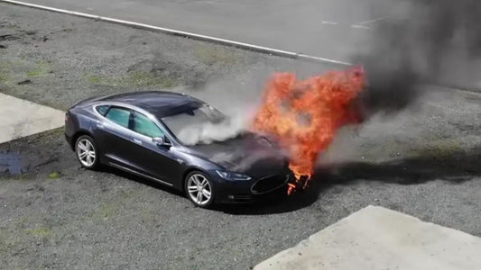 Tesla burning - Why Do Teslas and Other EVs Catch on Fire?