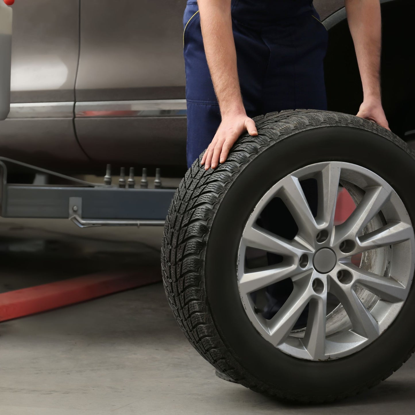 Mobile tire rotation service Whitby, Ontario.